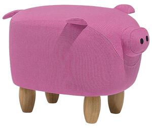Zvířecí stolička PIGGY Prase Tkanina Růžová