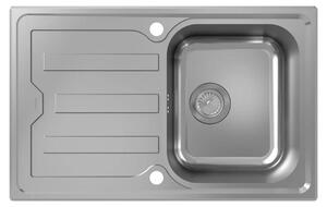 Vestavný dřez hansgrohe S44 s odkapávačem, 775x480mm, nerezová ocel