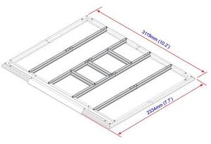 Podlahové profily pro domky 7,8 m2 Duramax 57202