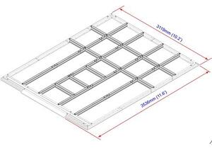 Podlahové profily pro domky 11,6 m² DURAMAX 57222