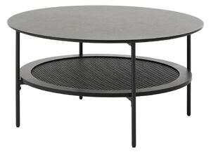 Černý kulatý konferenční stolek ø 80 cm Pensacola – Unique Furniture