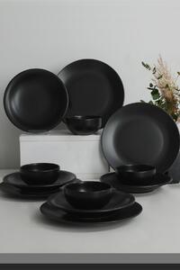 ASIR Keramická jídelní souprava BLACK 12 ks