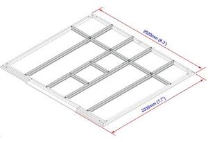Podlahové profily pro domky 6,3 m² DURAMAX 57112