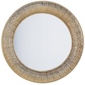 Zrcadlo CHANNAY 80 cm 80 cm Kov Zlatá