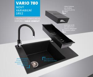Granitový dřez Sinks VARIO 780 Titanium