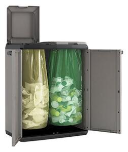 Split Cabinet Basic Recyklační koš - šedý KETER 9736