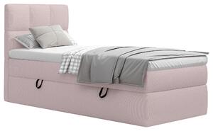 KONTINENTÁLNÍ POSTEL, 90/200 cm, dřevo, textil, kompozitní dřevo, MID.YOU, Online Only