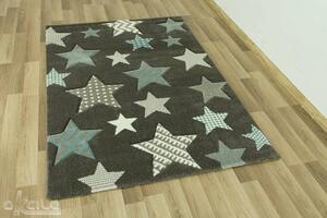 Dětský koberec Diamond Hvězdy šedý