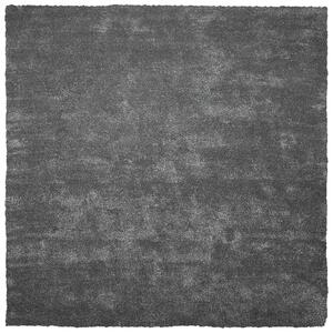 Chlupatý koberec DEMRE Tmavě šedá 200 x 200 cm