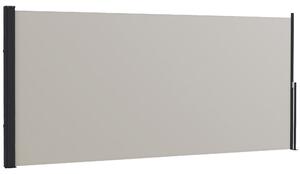 OUTSUNNY Boční výsuvná markýza 300 x 140 cm světle šedá