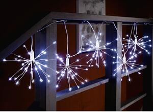 LIVARNO home Světelný LED řetěz, 200 LED (5x květ pampelišky, studená bílá) (100354748002)