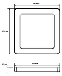 Globo 12380-12B - LED Stropní svítidlo LASSE LED/12W/230V 3000/4000/6500K černá