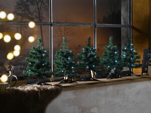 LIVARNO home Sada LED svíticích stromků, 5dílná (studená bílá) (100354870002)