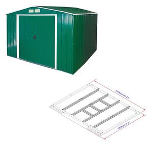 ZAHRADNÍ DOMEK DURAMAX COLOSSUS ECO 7,8 m2 zelený + podlahové profily Duramax set 60261+ 57202