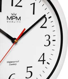 Designové plastové hodiny bílé MPM E01.2535