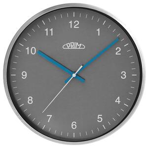 Designové kovové hodiny šedé Nástěnné hodiny PRIM Matt Gloss - B