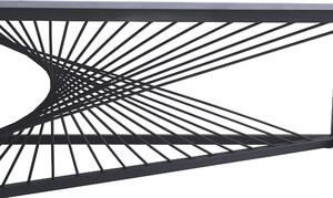 Konferenční stolek INFINE 2 - šedý mramor/černý
