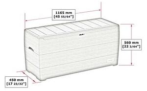 Durabox 270 l Plastový zahradní úložný box 117 x 45 x 56 cm - hnědý DURAMAX 86601