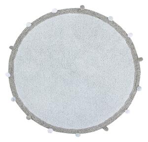 Pratelný koberec Bubbly Soft Blue Kruh Ø 120 cm