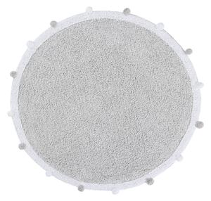 Pratelný koberec Bubbly Light Grey Kruh Ø 120 cm