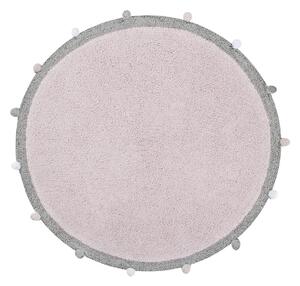 Pratelný koberec Bubbly Soft Pink Kruh Ø 120 cm