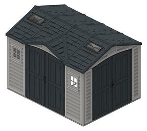 Zahradní plastový domek Apex Pro 10.5'x8', 7,6 m² - šedý/antracit + podlahová konstrukce DURAMAX 401