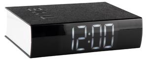 Budík LED kniha 14 cm černá Karlsson (Barva-černá)