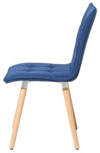 Tkanina Jídelní židle Sada 2 ks Námořnická modrá BROOKLYN