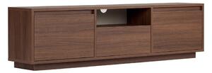 TV stolek v dekoru ořechu v tmavě přírodní barvě 160x42x30 cm Sentinel – Kalune Design