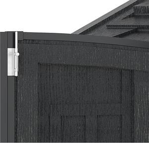 Zahradní plastový domek Apex Pro 10.5'x8', 7,6 m² - šedý/antracit + podlahová konstrukce DURAMAX 401