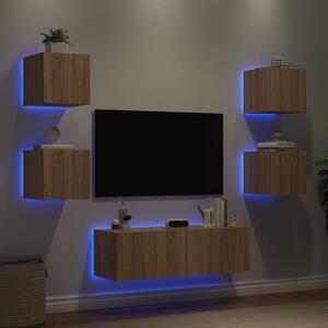 5dílná obývací stěna s LED osvětlením dub sonoma 3216862