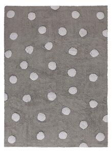 Pro zvířata: Pratelný koberec Polka Dots Grey-White 120x160 cm