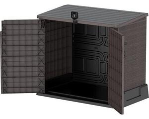Plastový úložný box StoreAway 130 x 110 x 74 cm, 850l - hnědý DURAMAX 86621