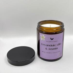 Sójová svíčka - Levandule, Lilie & Jasmín