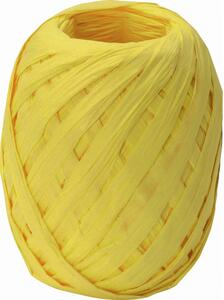 Papírová stuha vázací 30m - Raffia žlutá 7002310