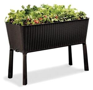 Květináč EASY GROW, 114 x 49,3 x 75,7 cm hnědý KETER 230297