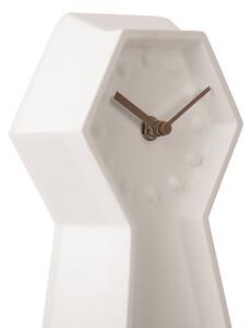 Stolní hodiny s originálním kyvadleml 34 cm bílá Karlsson (Barva-bílá)