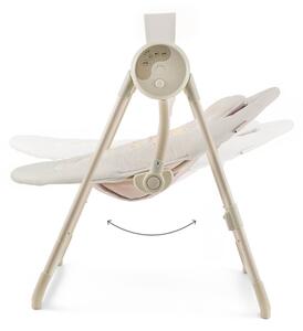 KINDERKRAFT - Dětská houpačka s melodií SWINGEE béžová 4xAAA/230V