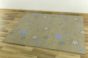 Dětský metrážový koberec Stars pastelové hvězdy