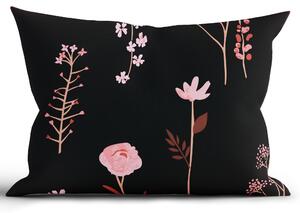 MK Lůžkoviny Bavlněný povlak na polštář Renforcé 40 x 60 cm - Vlčí máky černé