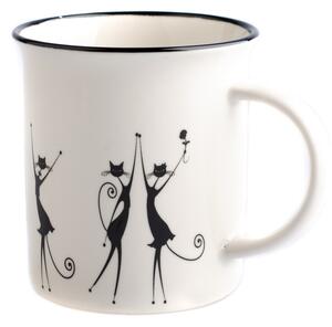 Porcelánový hrnek Tančící kočky 310 ml
