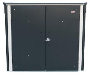 Úložný box na popelnice 1477 l,154,2 x 96 x 130,5 cm, kovový, antracit DURAMAX 74051