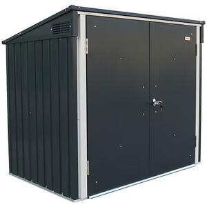 Úložný box na popelnice 1477 l,154,2 x 96 x 130,5 cm, kovový, antracit DURAMAX 74051