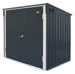Úložný box na popelnice 1477 l,154,2 x 96 x 130,5 cm, kovový, antracit DURAMAX 74051