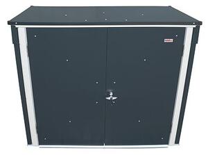 Úložný box na popelnice 1477 l,154,2 x 96 x 130,5 cm, kovový, antracit DURAMAX 74051