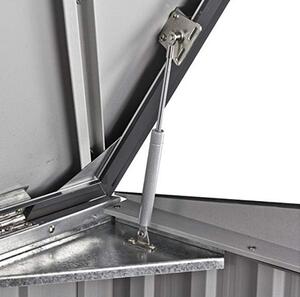 Úložný box na popelnice 1477 l,154,2 x 96 x 130,5 cm, kovový, antracit DURAMAX 74051