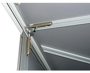 Úložný box na popelnice 1477 l,154,2 x 96 x 130,5 cm, kovový, antracit DURAMAX 74051