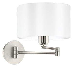 Eglo 33269 - Nástěnné svítidlo PASTERI 1xE27/60W/230V matný chrom/bílá