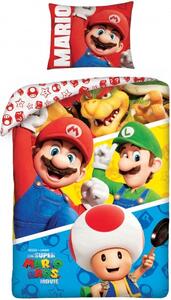 Bavlněné ložní povlečení The Super Mario Bros Movie - 100% bavlna - 70 x 90 cm + 140 x 200 cm
