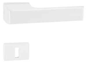 Dveřní kování MP TI - MELODY - RT 3099RT (WS - Bílá matná), klika-klika, Bez spodní rozety, MP WS (bílá mat)